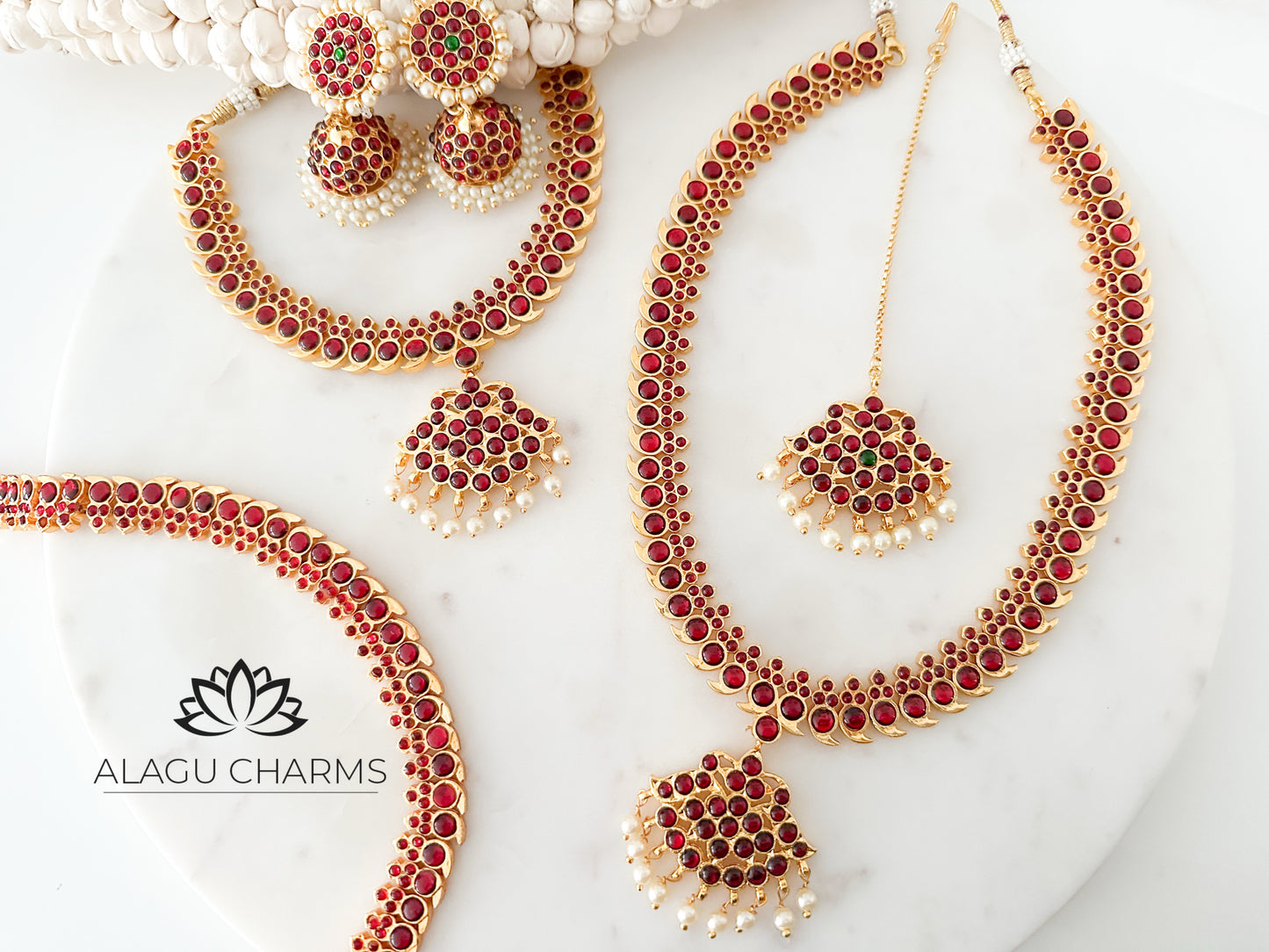 Arakku kemp full bridal set (6 pieces set)