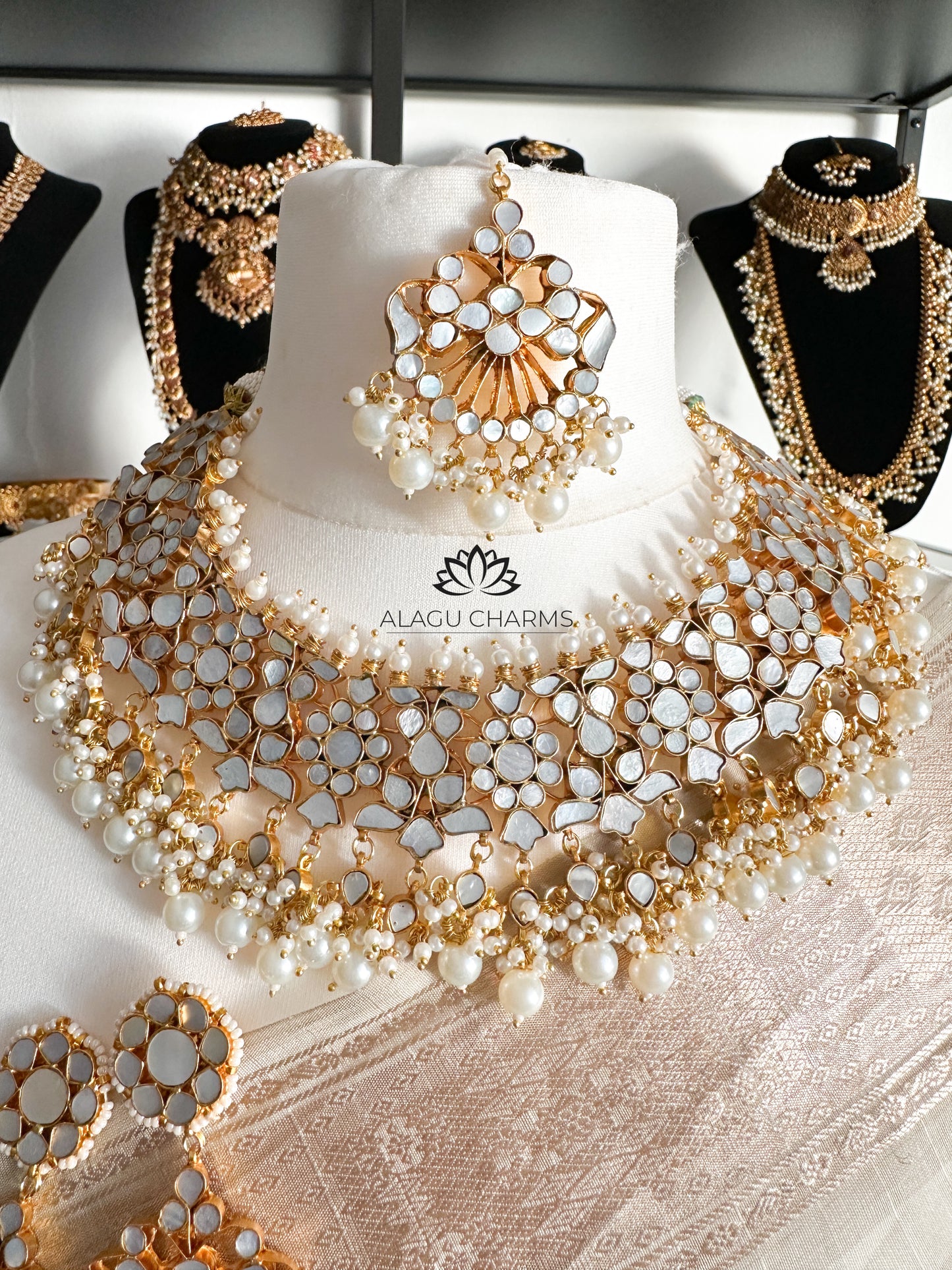 Mother of Pearl Bridal Set