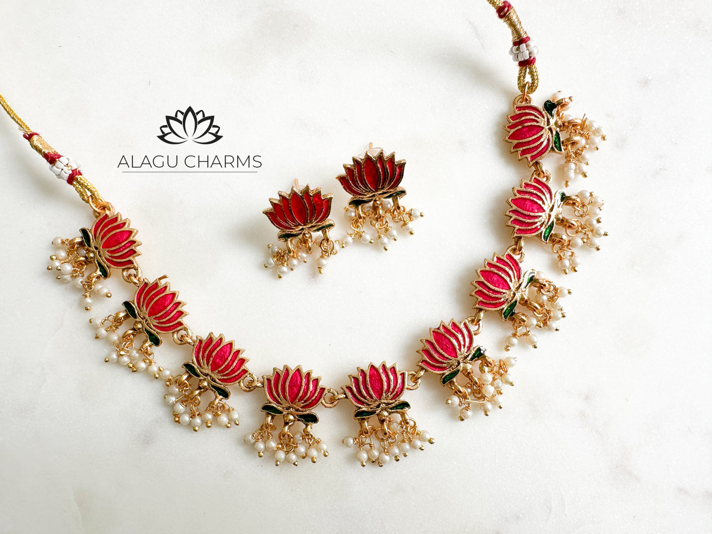 Nandhini- Lotus Choker Set