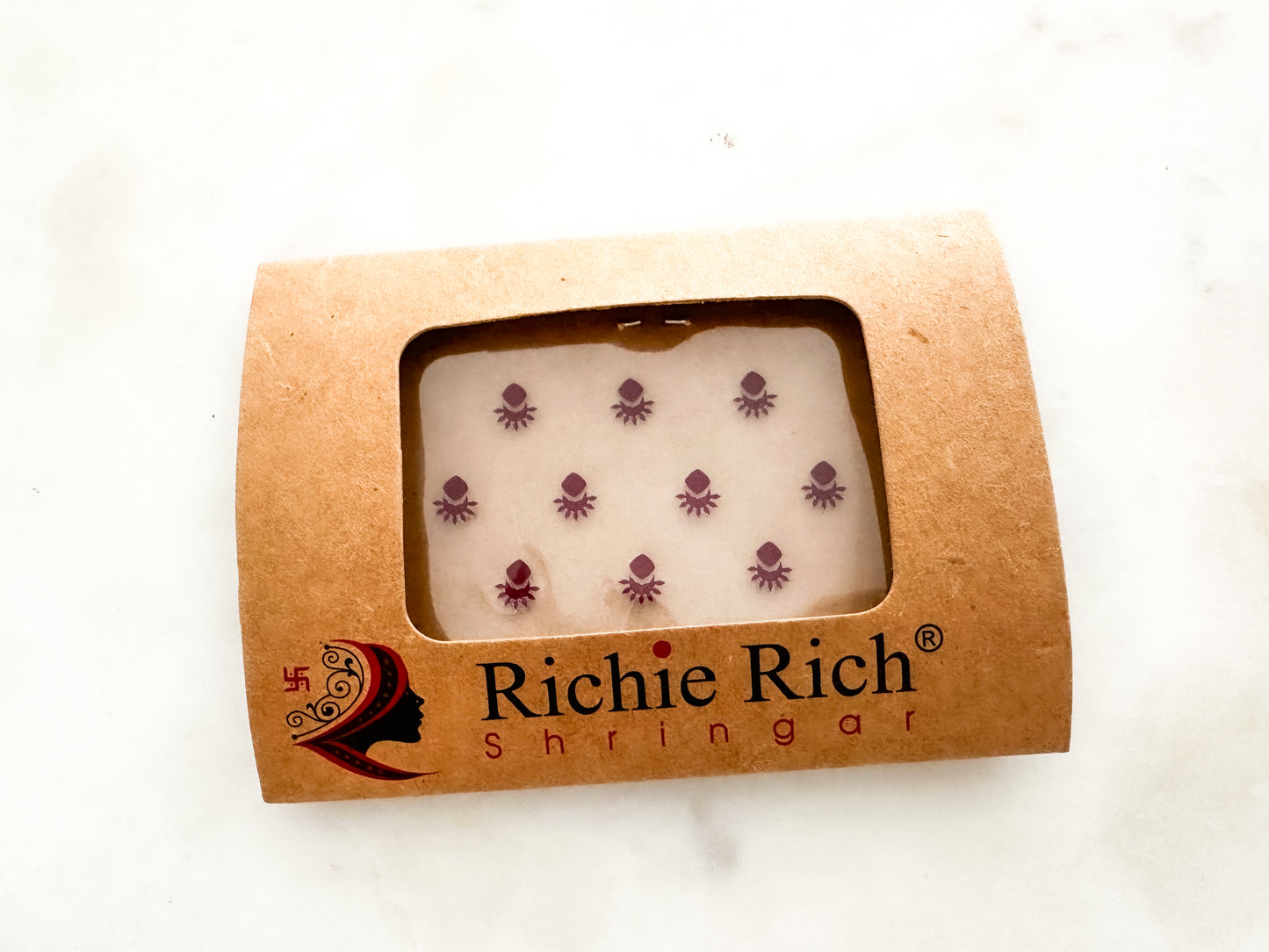 Dark Red Bindi Set