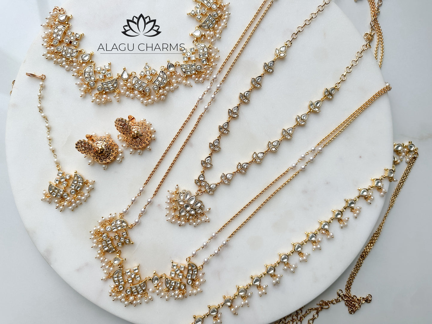 RANI - Vintage Full Bridal Set (White)