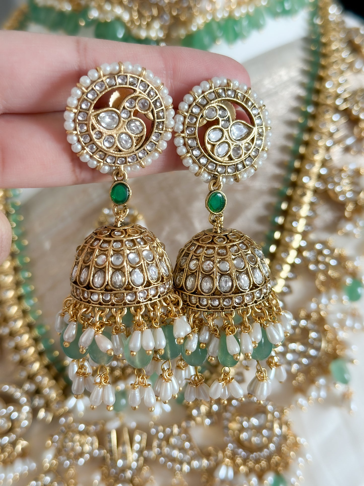 Guttapusalu Bridal Set with mint beads