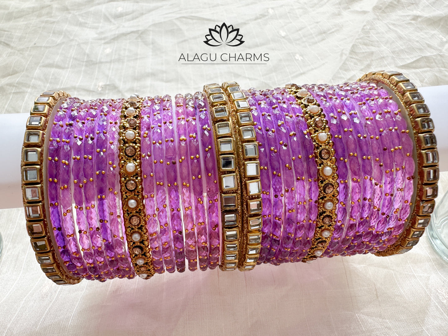 Purple Bangles Set (size 2.4)