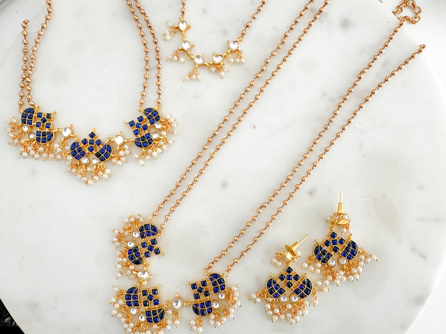 Semi bridal set (blue)