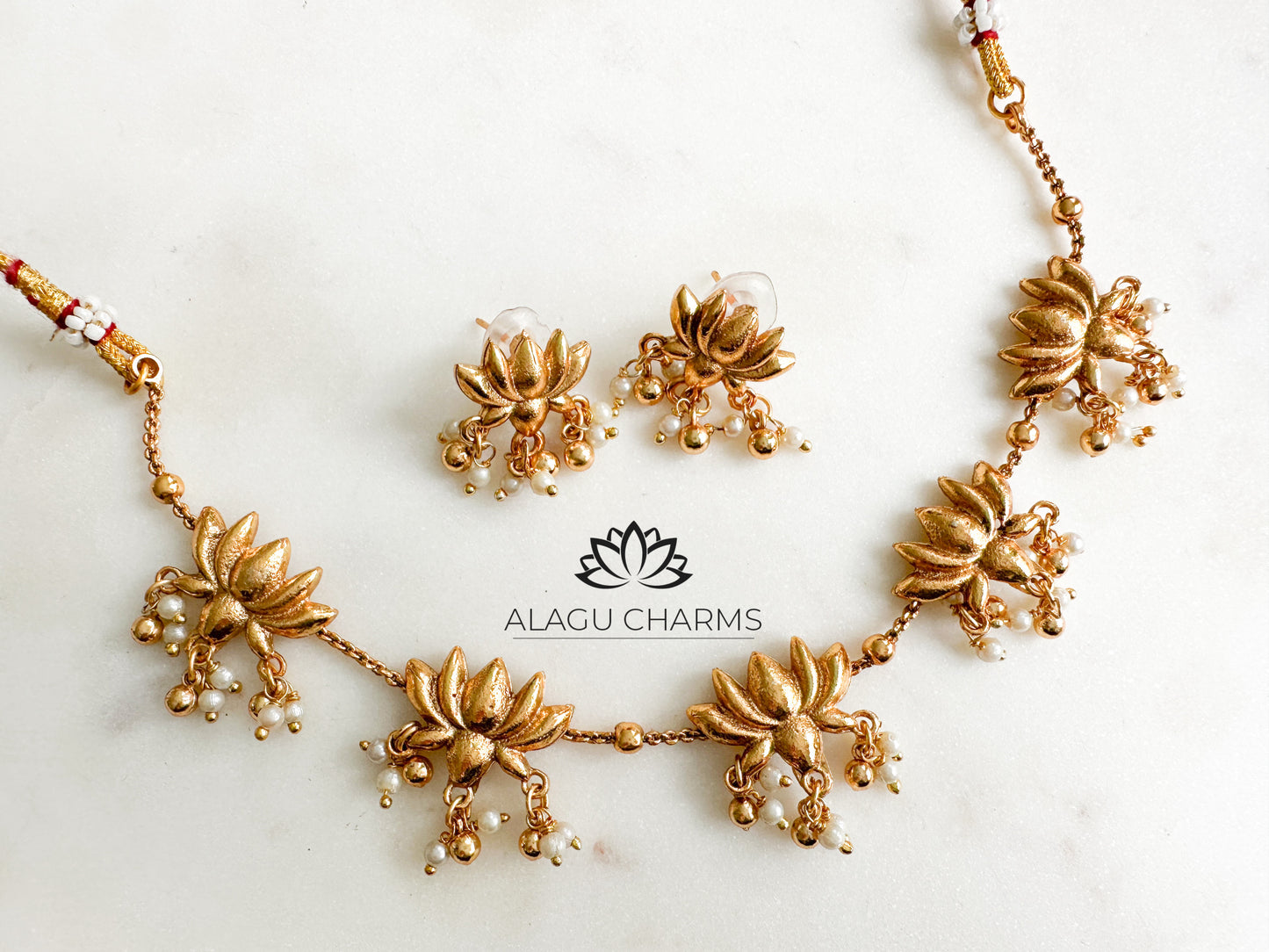 Janani- antique gold neck piece