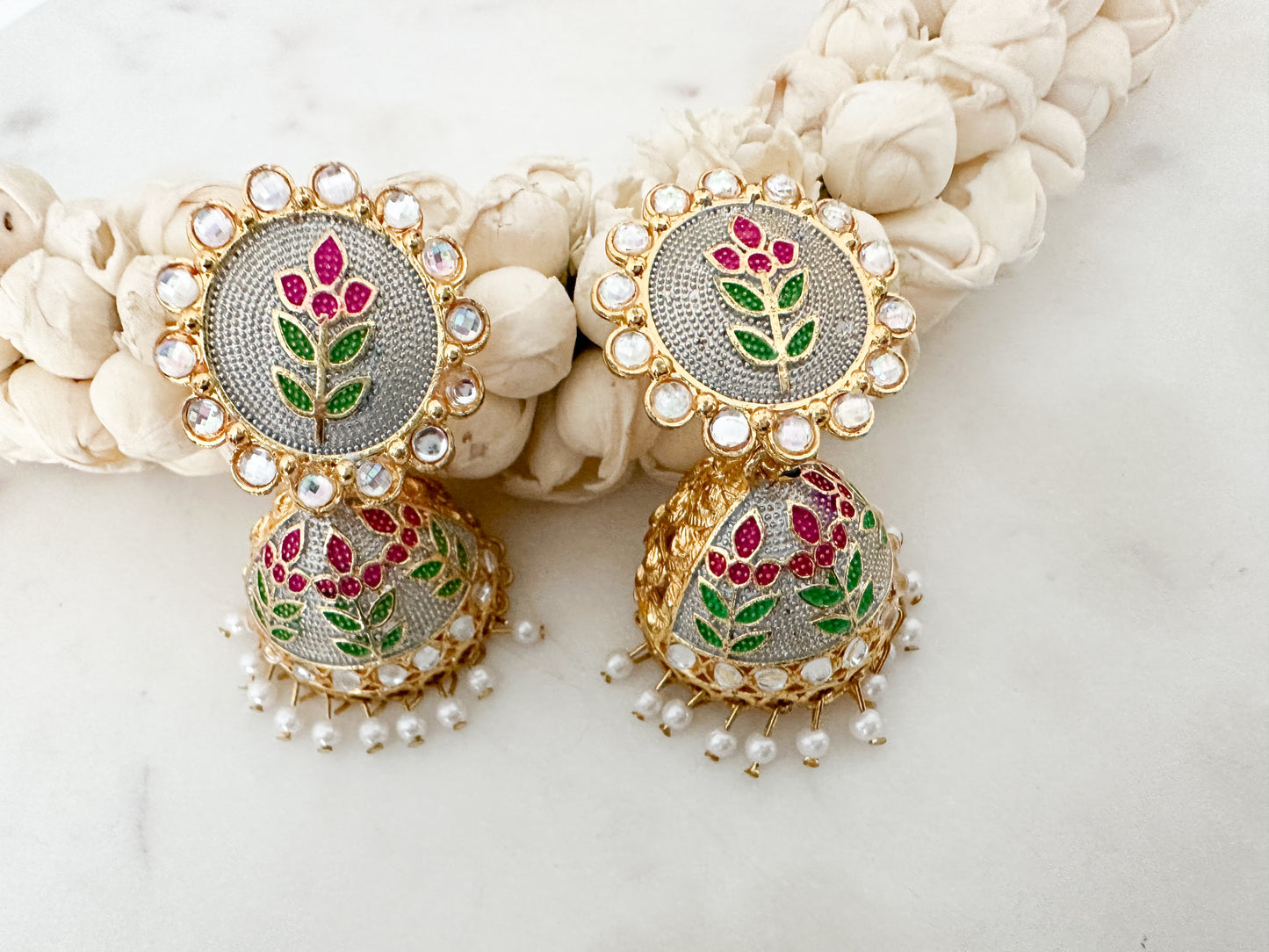 Grey Jhumka