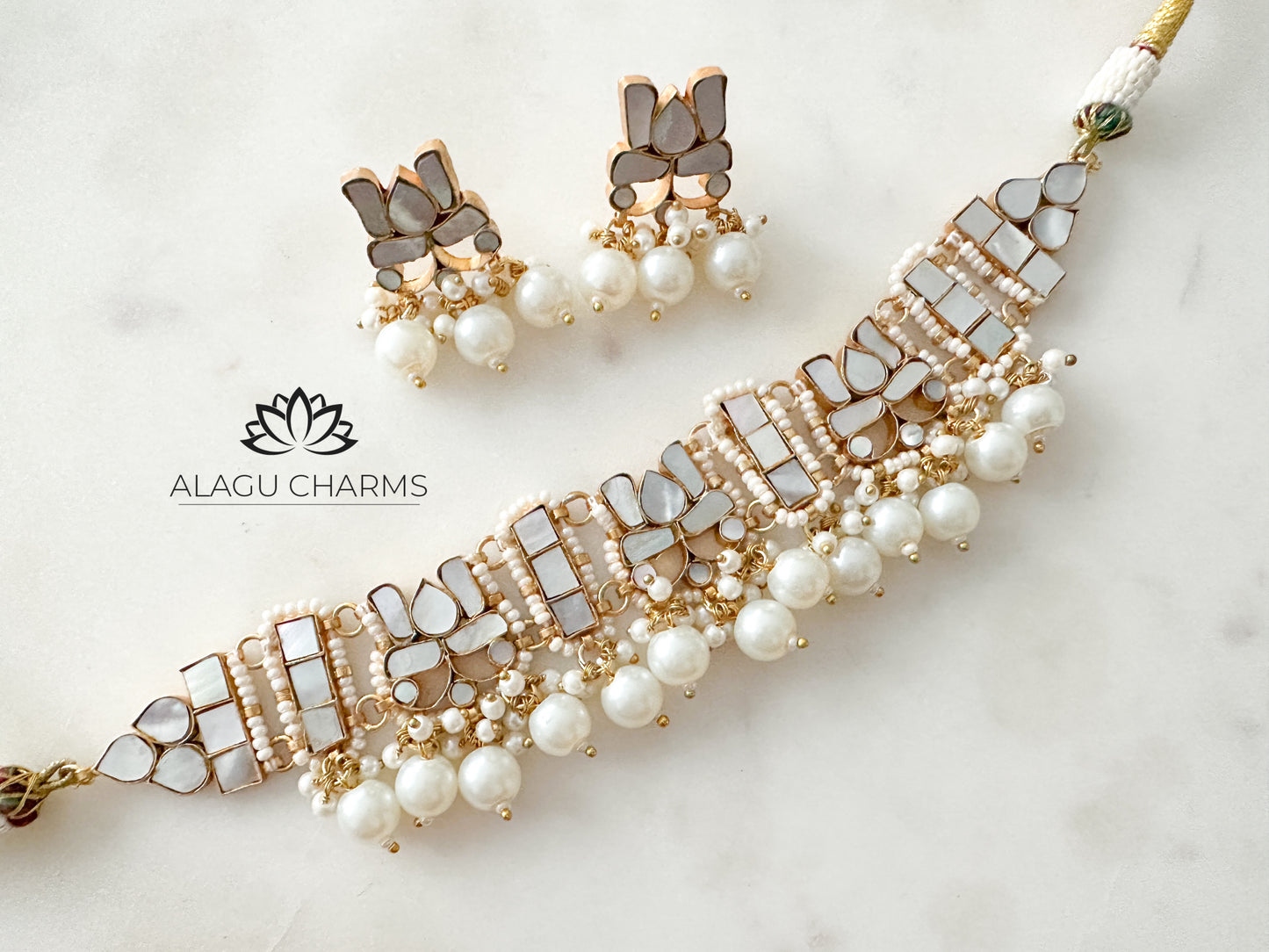 Mother of Pearl Choker Set
