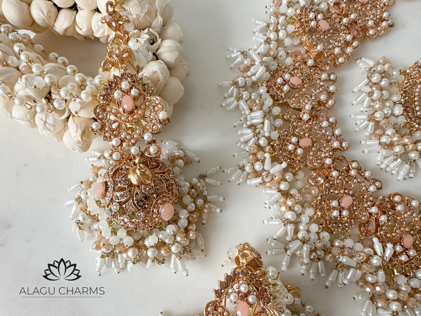 IMANI- Pakistani Style Bridal set (peach)