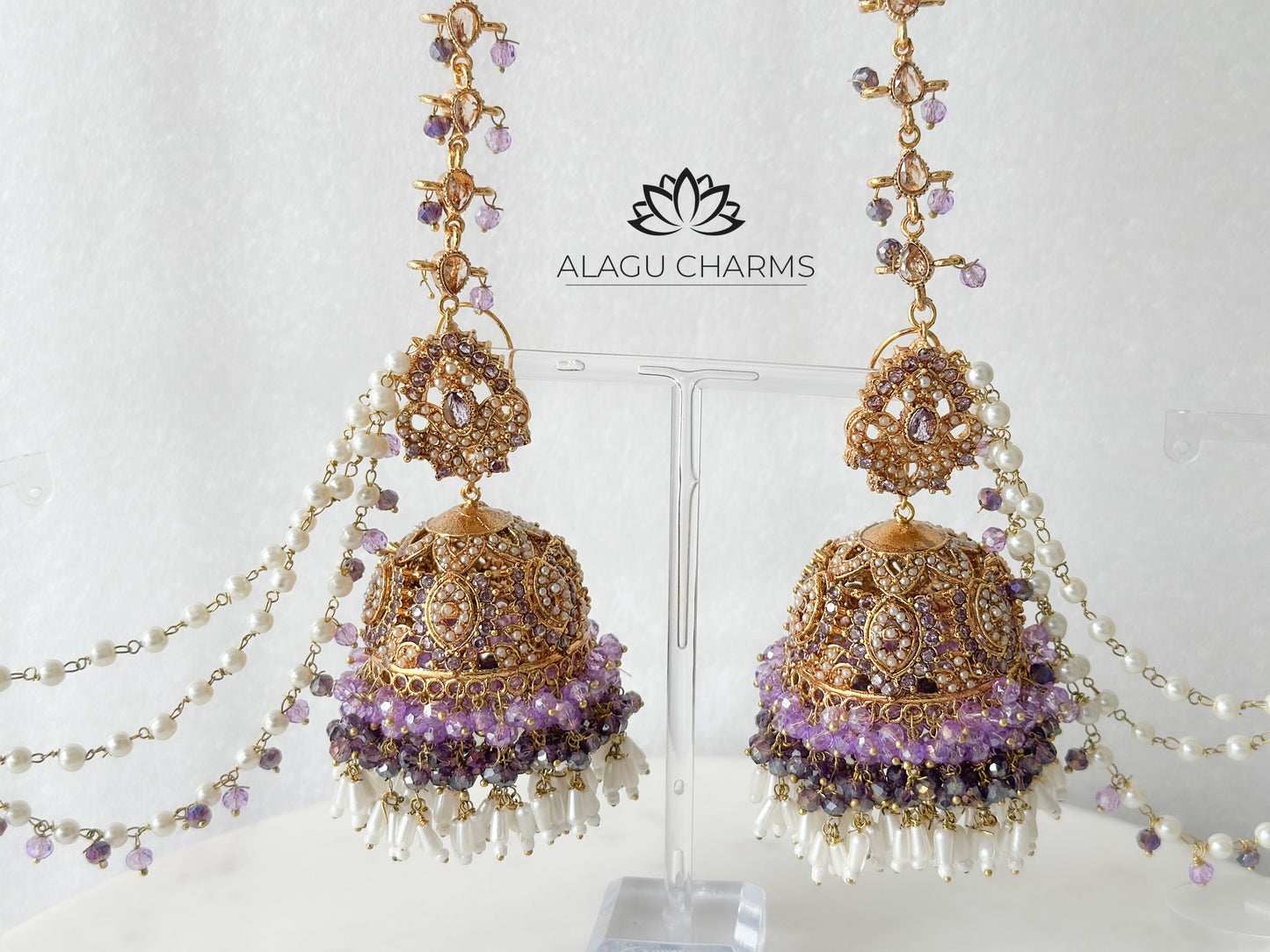 ALIYAH- exclusive necklace set (purple)