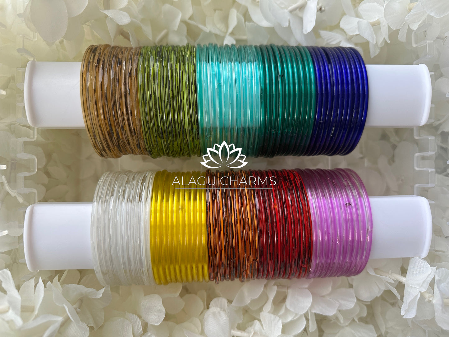 Glass Bangles Set (size 2.6 & 2.8)