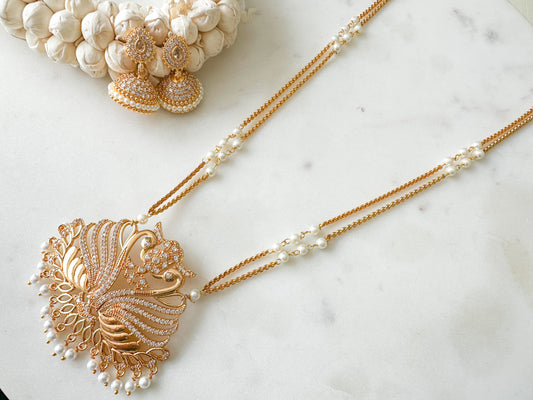 LOGINI - Impon Long Chain with matching jhumka