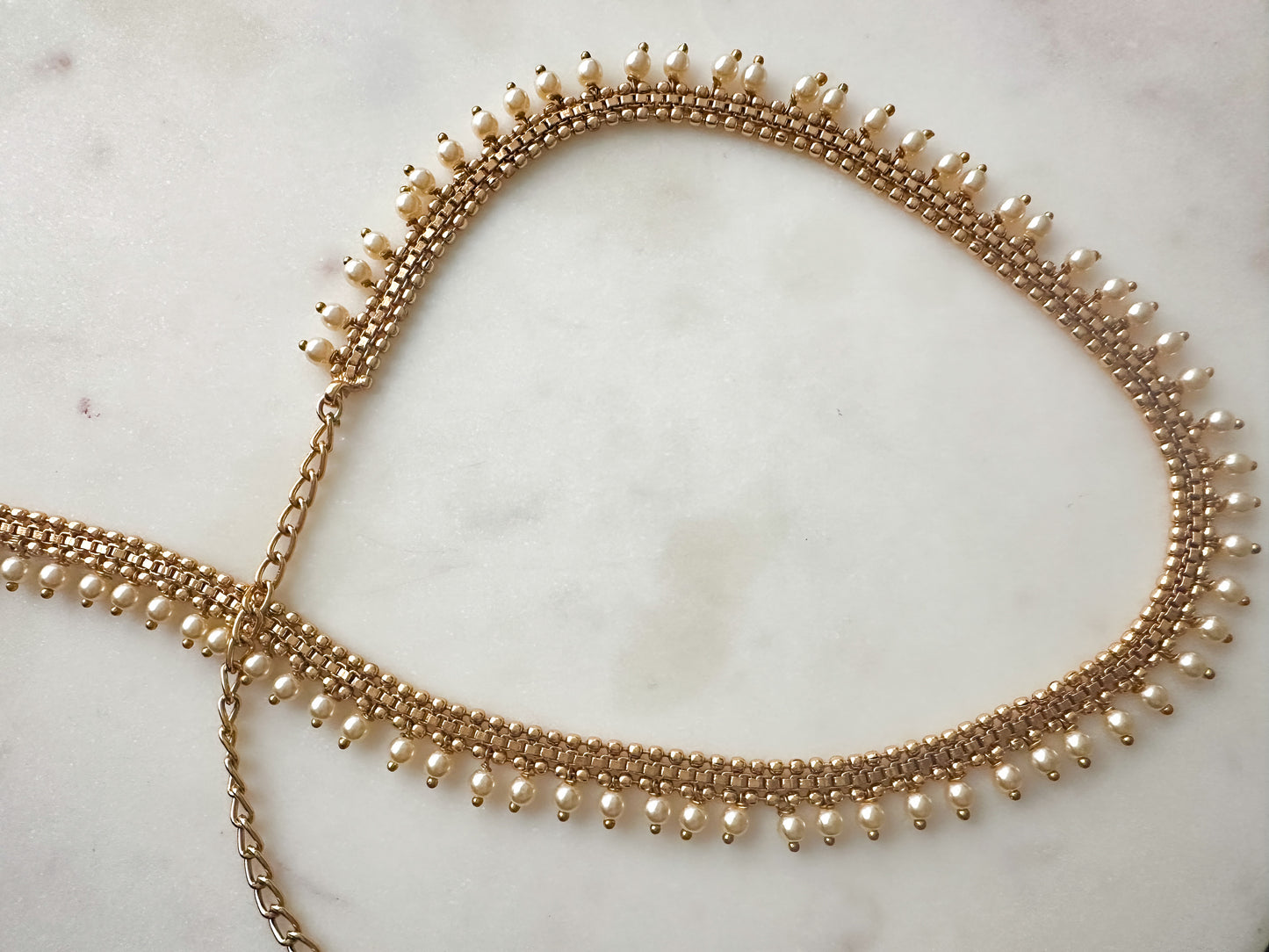 Kayal - antique gold waist chain