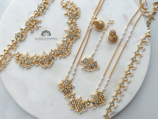 RANI- Vintage Full Bridal Set (White)