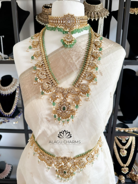 Guttapusalu Bridal Set with mint beads
