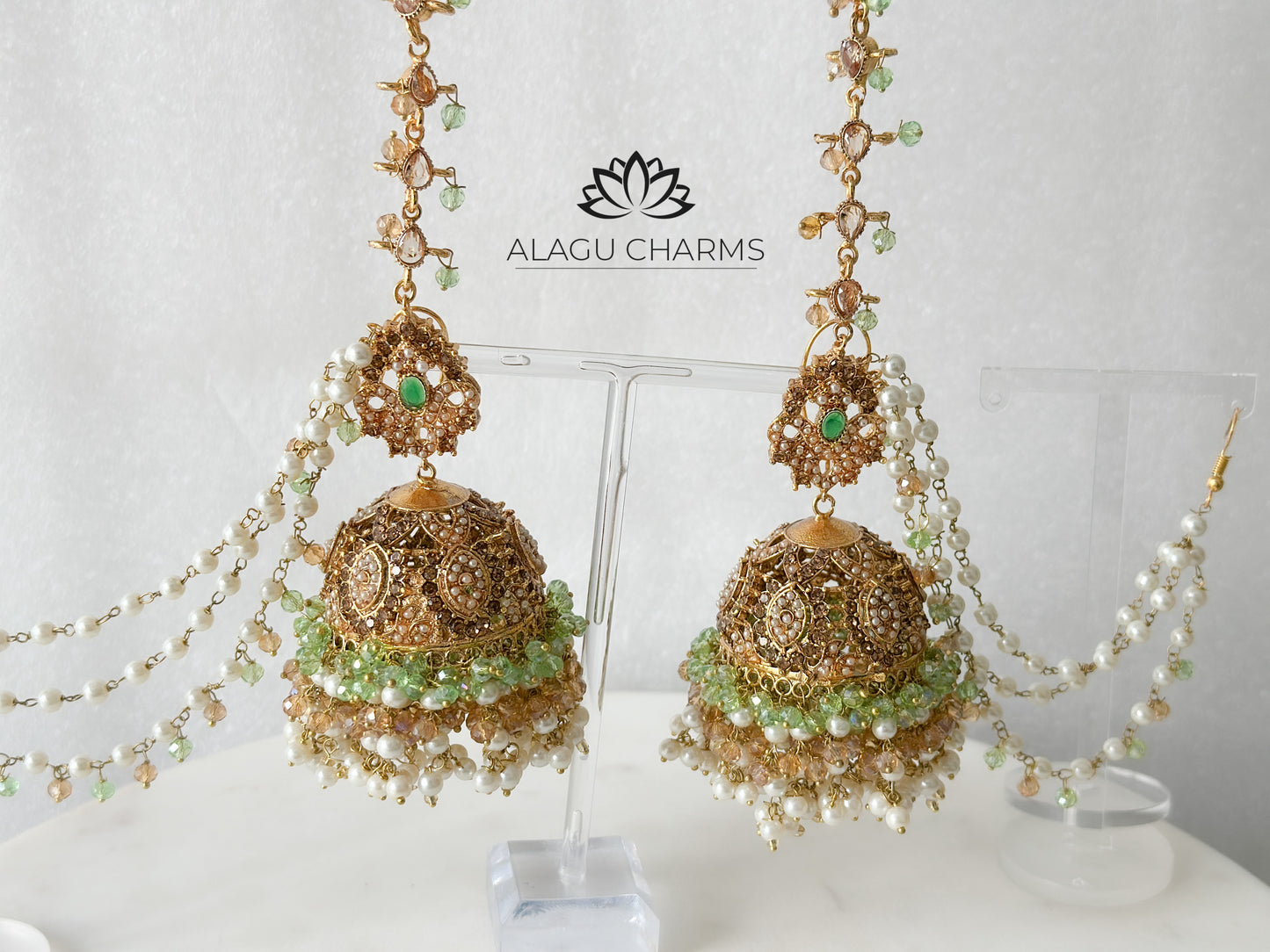 ALIYAH- exclusive necklace set (green)