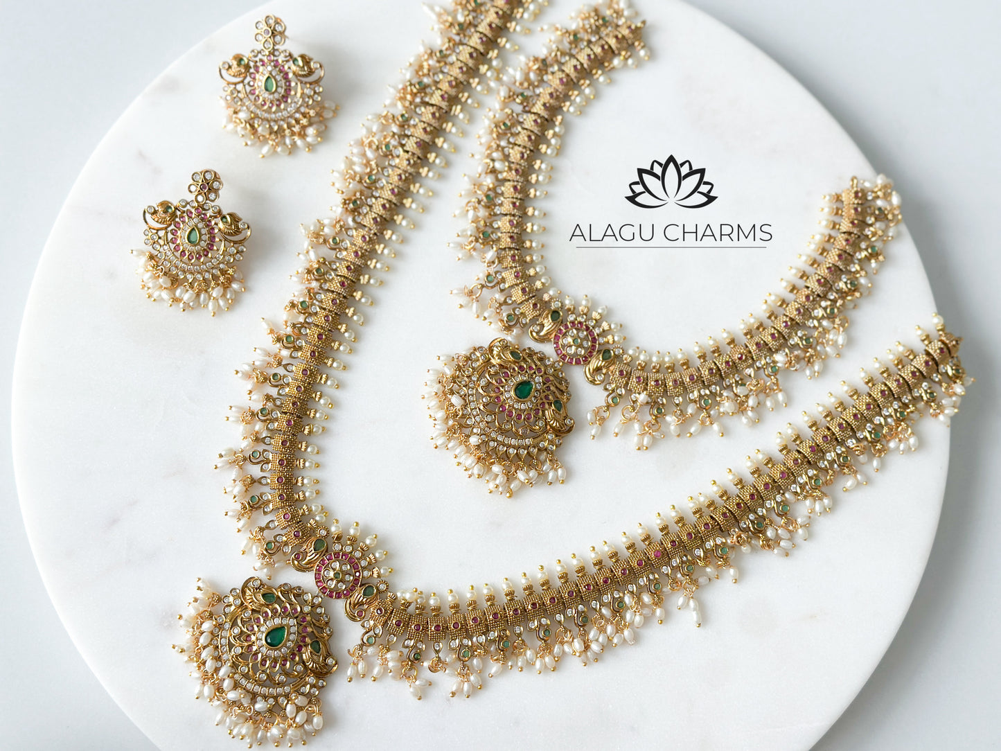 Anuja- traditional semi bridal set