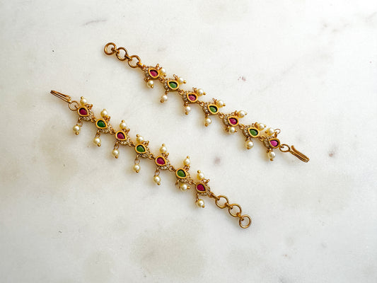 Ear Chain (Ruby Green)