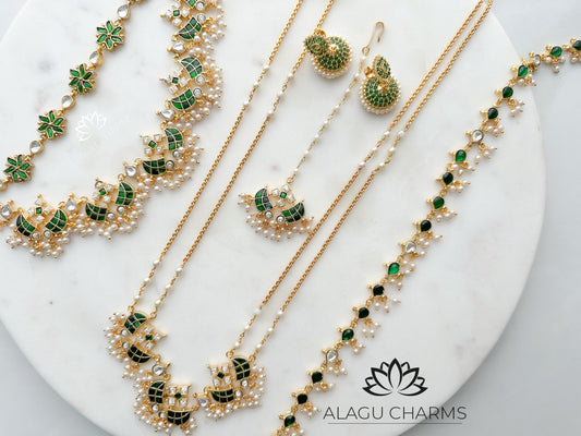 RANI- Vintage Full Bridal Set (Green)