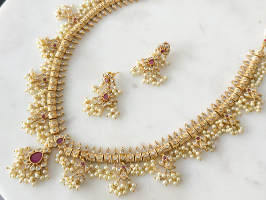 Classic Guttapusalu Long Chain (Ruby)