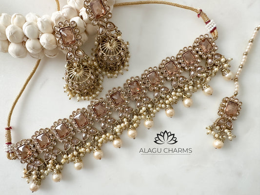 Abisha- Polki Choker Set