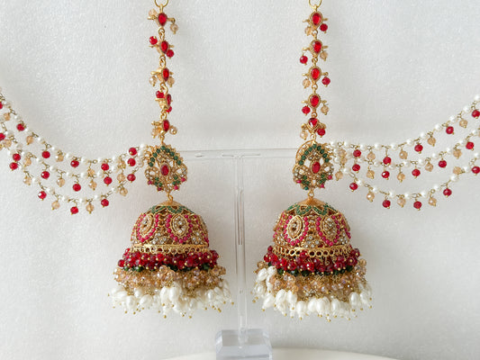 AMIRA- exclusive Jhumka & Tikka (Multi)