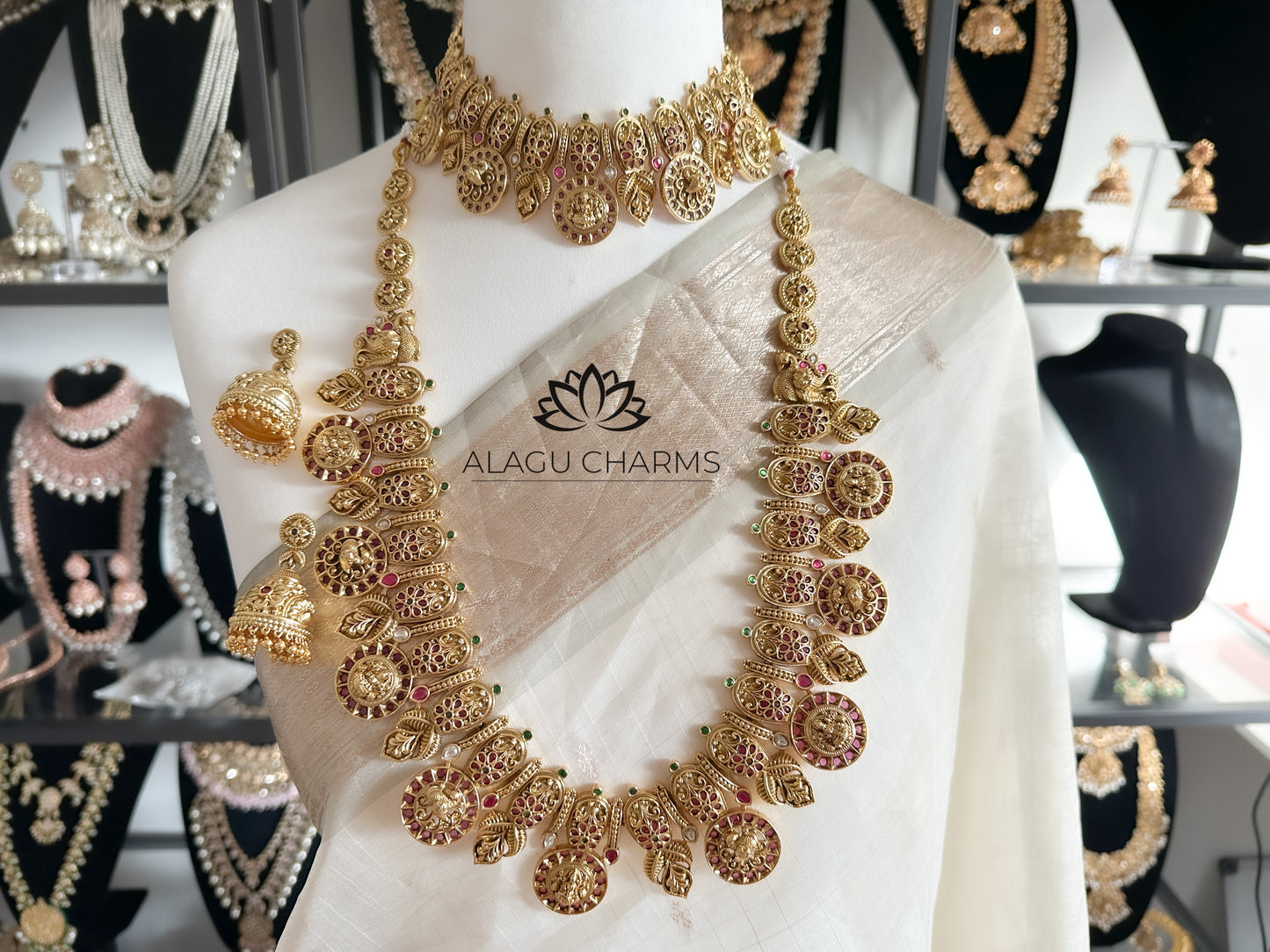 Mahalakshmi - Antique gold Bridal Set
