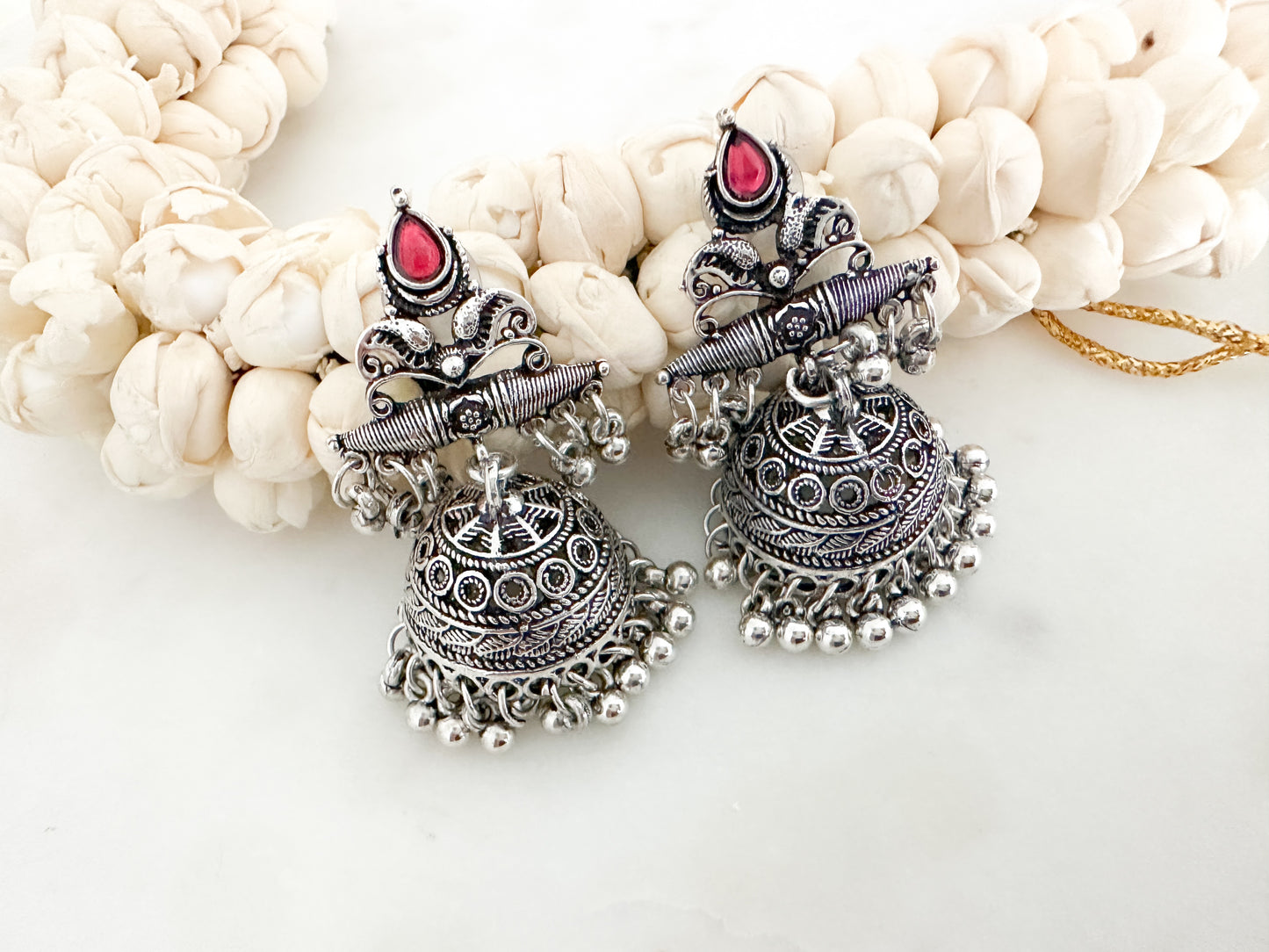 Oxidised Jhumka