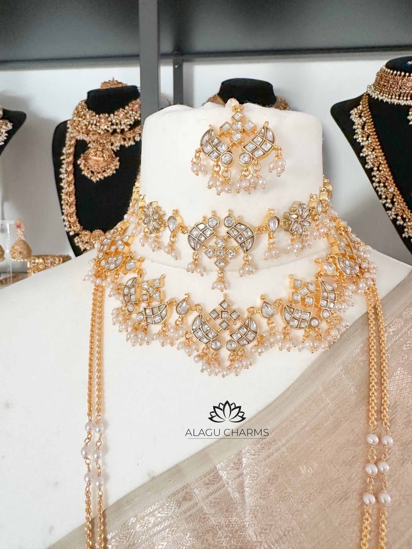 RANI- Vintage Full Bridal Set (White)