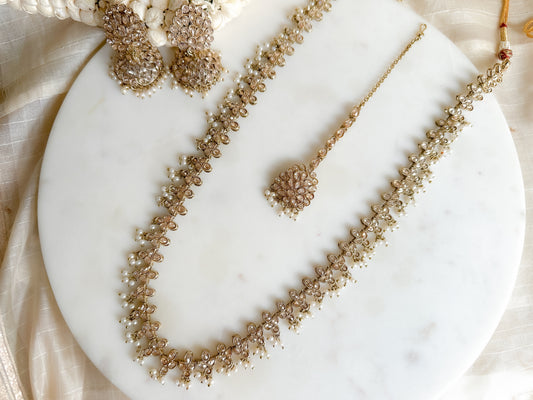 Zohra- Polki Long Chain Set