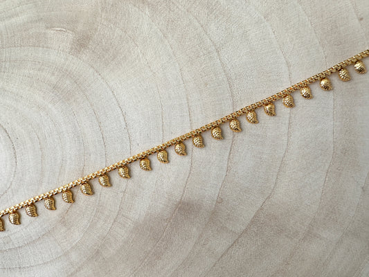 Gold Waist Chain with Mango Motifs