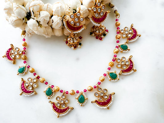 Sona- Kundan Necklace Set