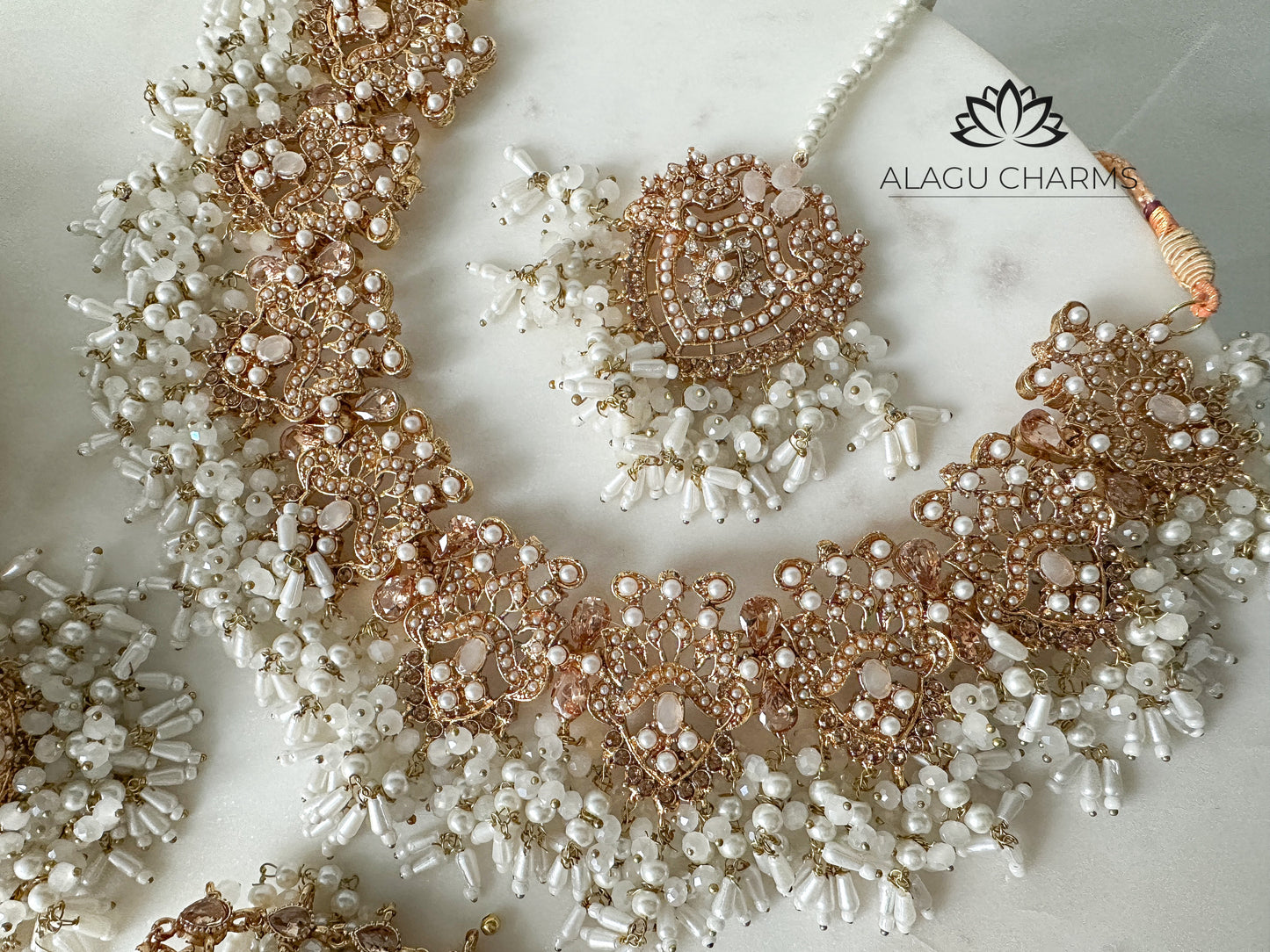 IMANI- Pakistani Style Bridal set (white/ivory)