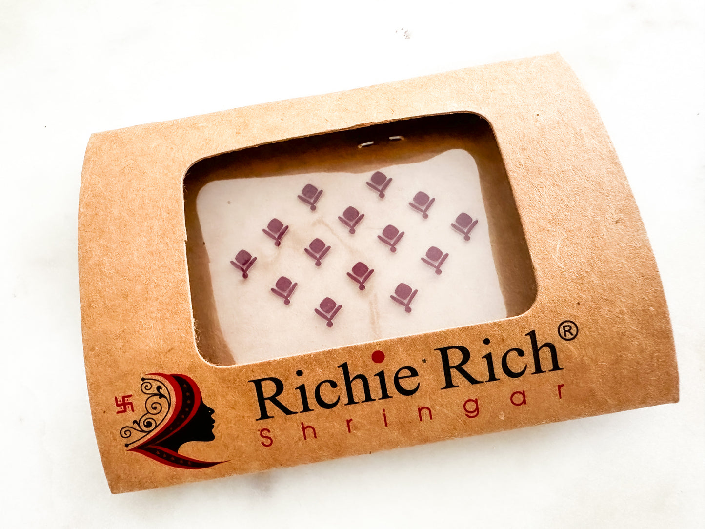 Dark Red Bindi Set