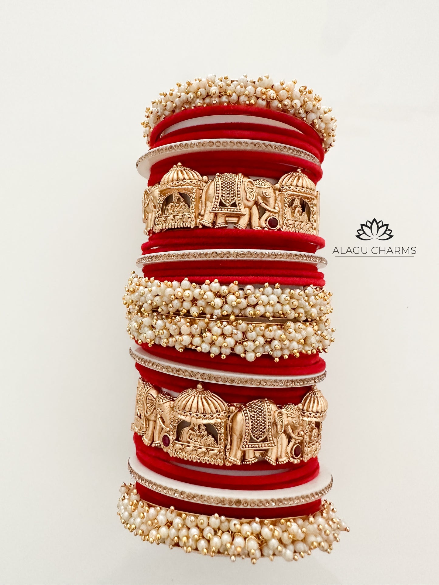 Traditional Wedding Bangles Set for both Arms