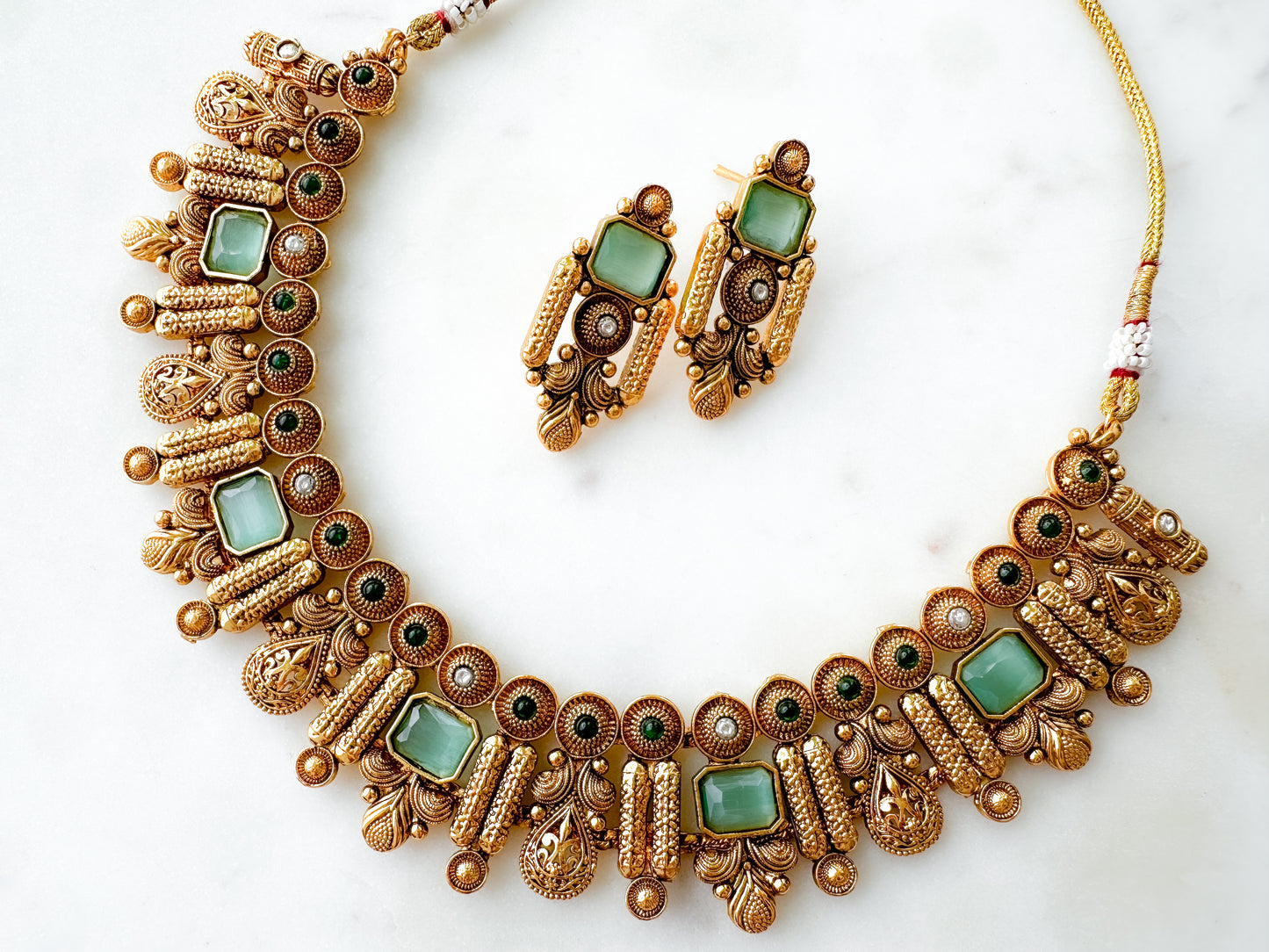 Mathulah- Necklace Set (mint)
