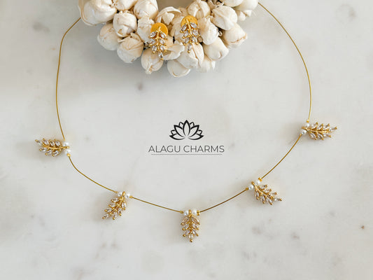 Riya- Invisible Necklace (clear stone)