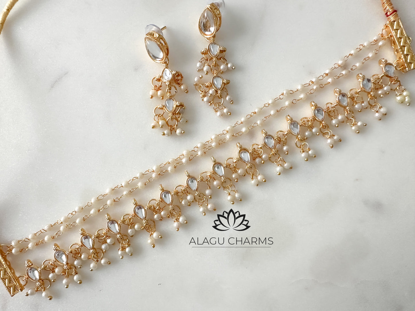 Trending Pearl Gold Choker Set