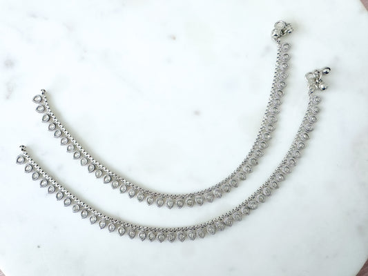 Silver anklet